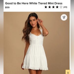Good to be here white sundress by Lulus